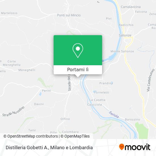 Mappa Distilleria Gobetti A.