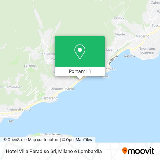 Mappa Hotel Villa Paradiso Srl