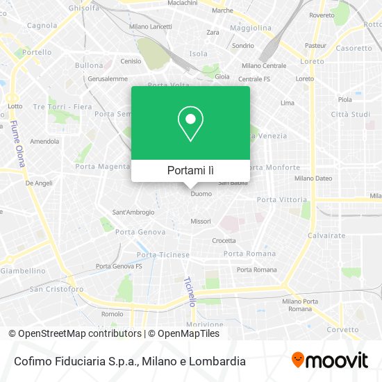 Mappa Cofimo Fiduciaria S.p.a.
