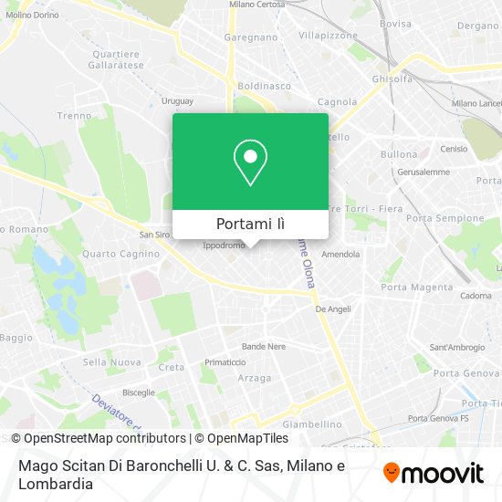 Mappa Mago Scitan Di Baronchelli U. & C. Sas