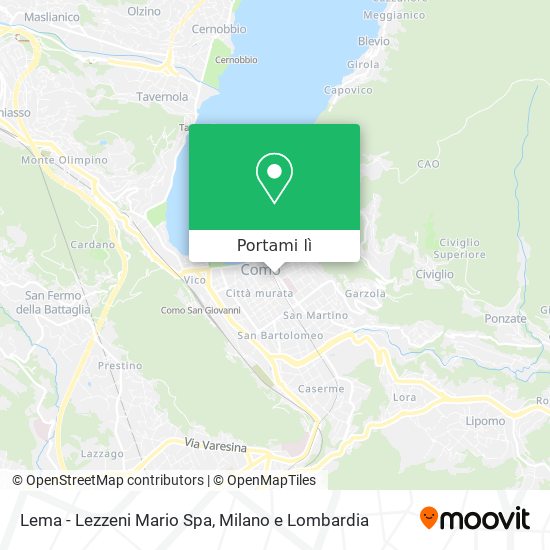 Mappa Lema - Lezzeni Mario Spa