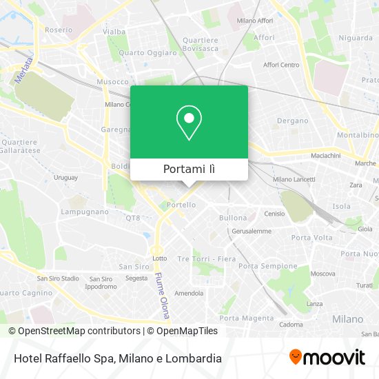 Mappa Hotel Raffaello Spa