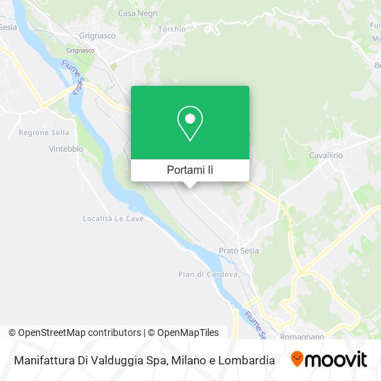 Mappa Manifattura Di Valduggia Spa