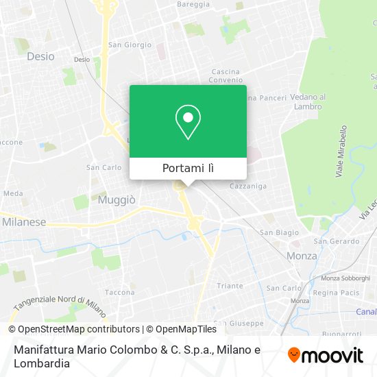 Mappa Manifattura Mario Colombo & C. S.p.a.
