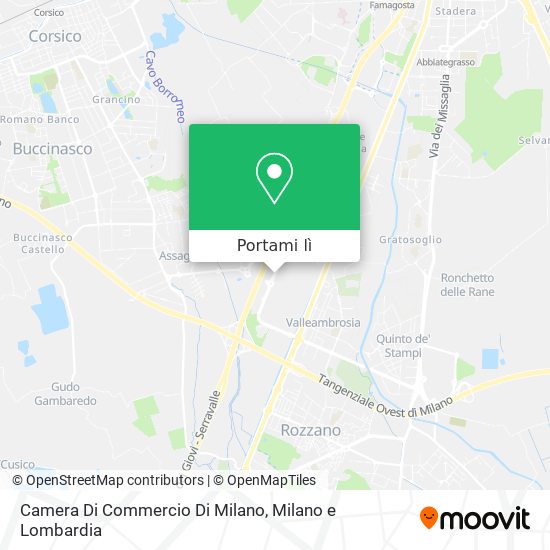 Mappa Camera Di Commercio Di Milano