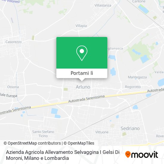 Mappa Azienda Agricola Allevamento Selvaggina I Gelsi Di Moroni