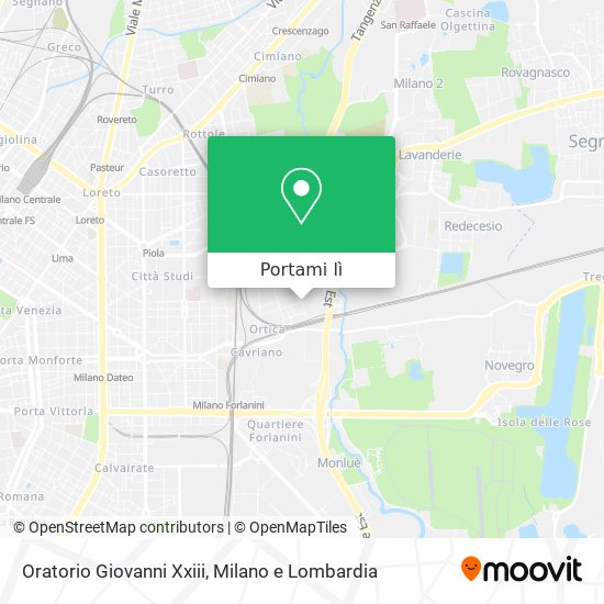 Mappa Oratorio Giovanni Xxiii