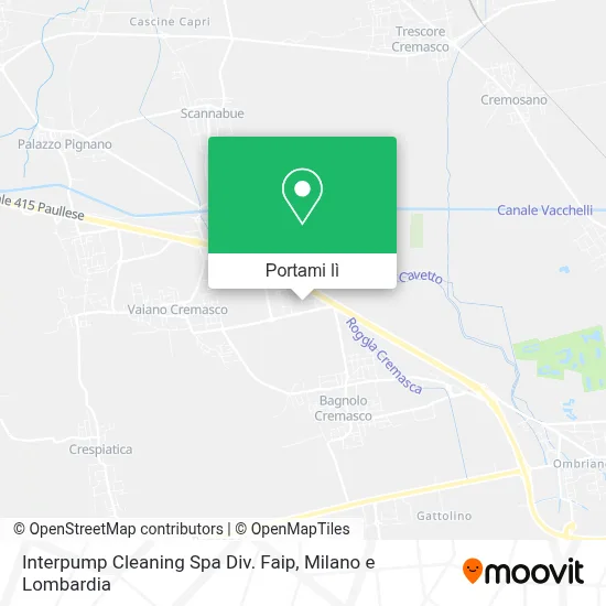 Mappa Interpump Cleaning Spa Div. Faip