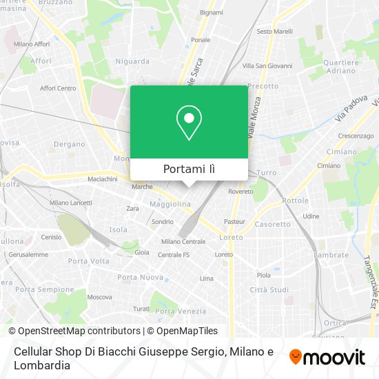 Mappa Cellular Shop Di Biacchi Giuseppe Sergio