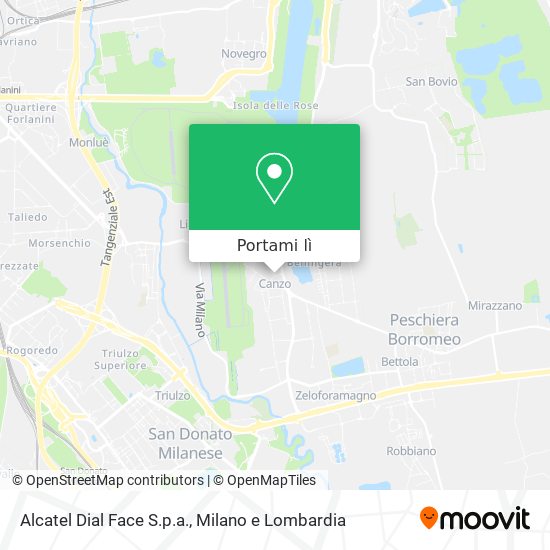 Mappa Alcatel Dial Face S.p.a.