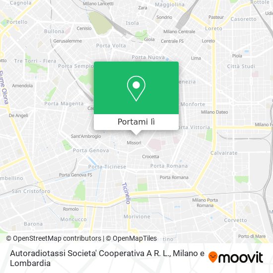 Mappa Autoradiotassi Societa' Cooperativa A R. L.