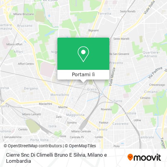 Mappa Cierre Snc Di Climelli Bruno E Silvia