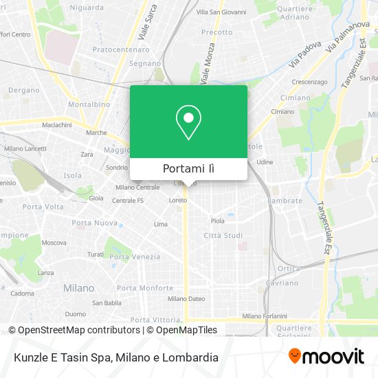 Mappa Kunzle E Tasin Spa