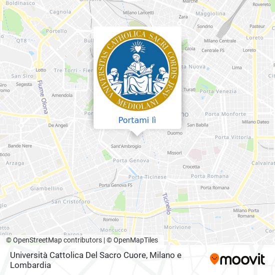 Mappa Università Cattolica Del Sacro Cuore