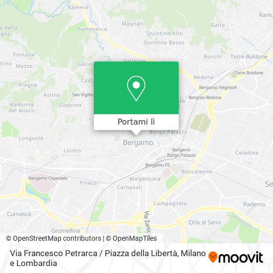 Mappa Via Francesco Petrarca / Piazza della Libertà