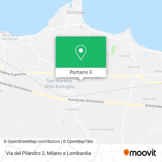 Mappa Via del Pilandro 2