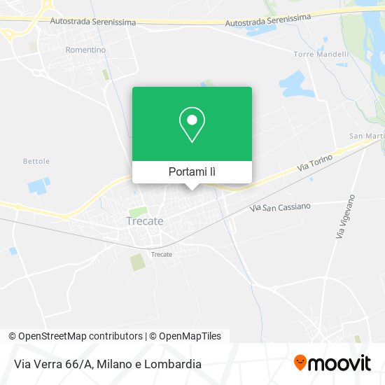 Mappa Via Verra 66/A