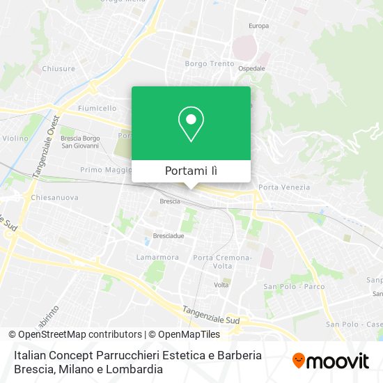 Mappa Italian Concept Parrucchieri Estetica e Barberia Brescia