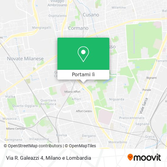 Mappa Via R. Galeazzi 4