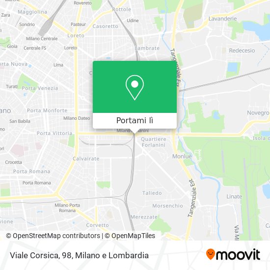 Mappa Viale Corsica, 98