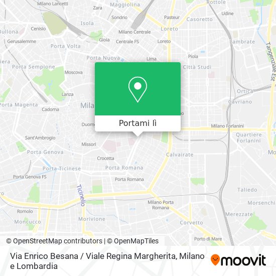 Mappa Via Enrico Besana / Viale Regina Margherita