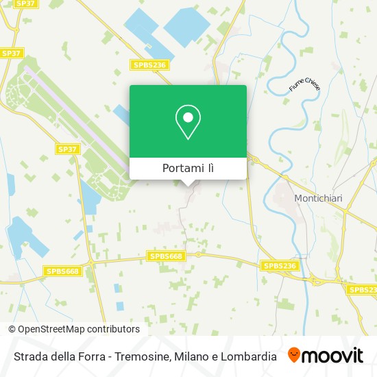 Mappa Strada della Forra - Tremosine