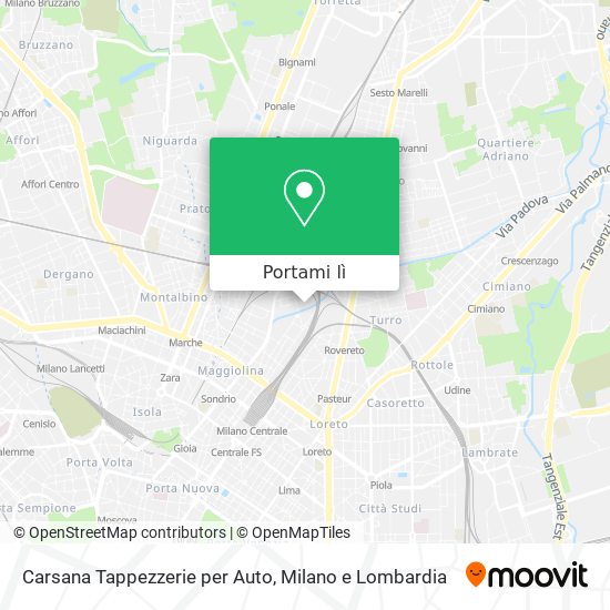 Mappa Carsana Tappezzerie per Auto