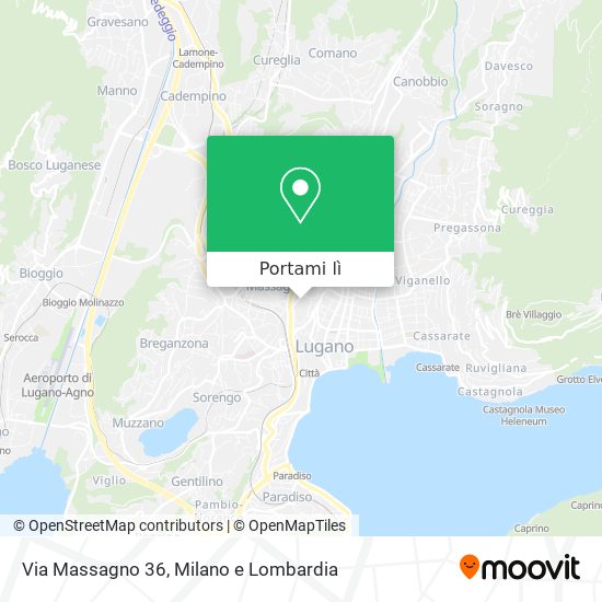 Mappa Via Massagno 36