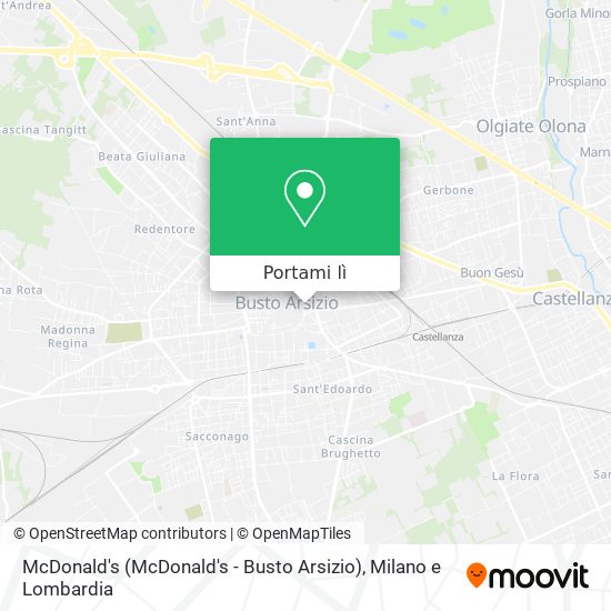 Mappa McDonald's (McDonald's - Busto Arsizio)