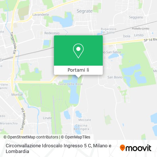 Mappa Circonvallazione Idroscalo Ingresso 5 C