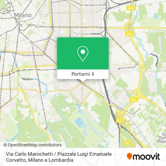 Mappa Via Carlo Marochetti / Piazzale Luigi Emanuele Corvetto