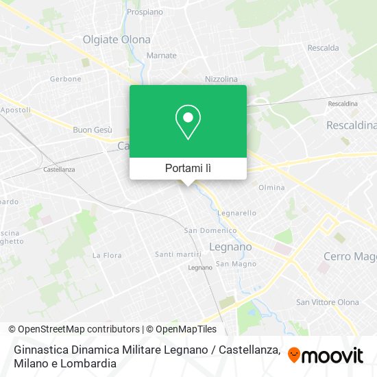 Mappa Ginnastica Dinamica Militare Legnano / Castellanza