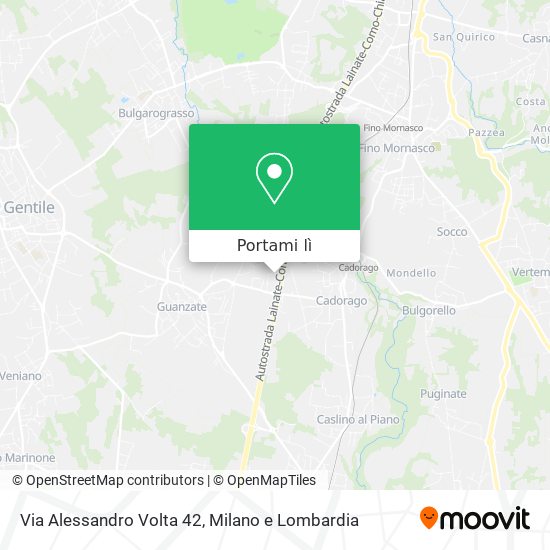 Mappa Via Alessandro Volta 42