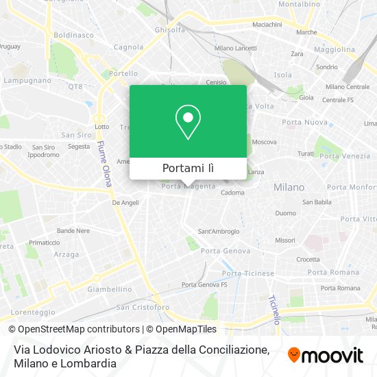 Mappa Via Lodovico Ariosto & Piazza della Conciliazione
