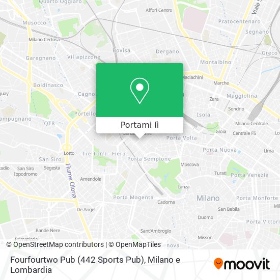 Mappa Fourfourtwo Pub (442 Sports Pub)
