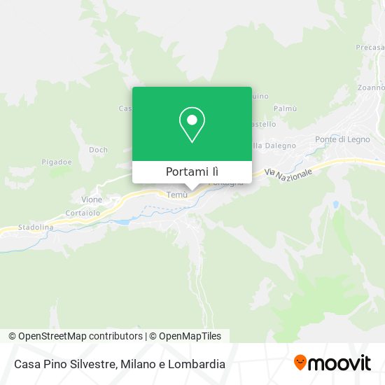Mappa Casa Pino Silvestre