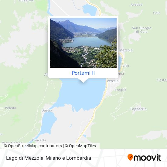 Mappa Lago di Mezzola