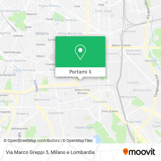 Mappa Via Marco Greppi 5