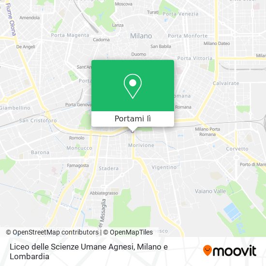 Mappa Liceo delle Scienze Umane Agnesi