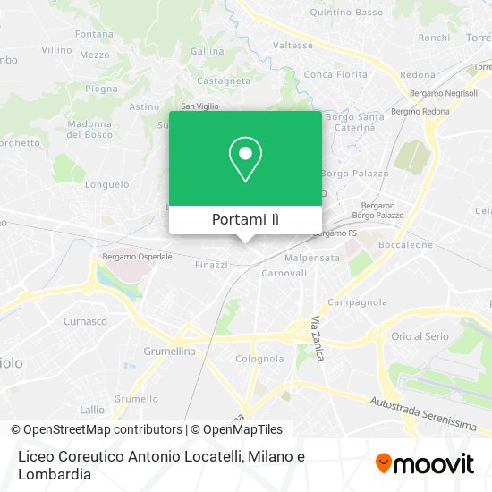 Mappa Liceo Coreutico Antonio Locatelli