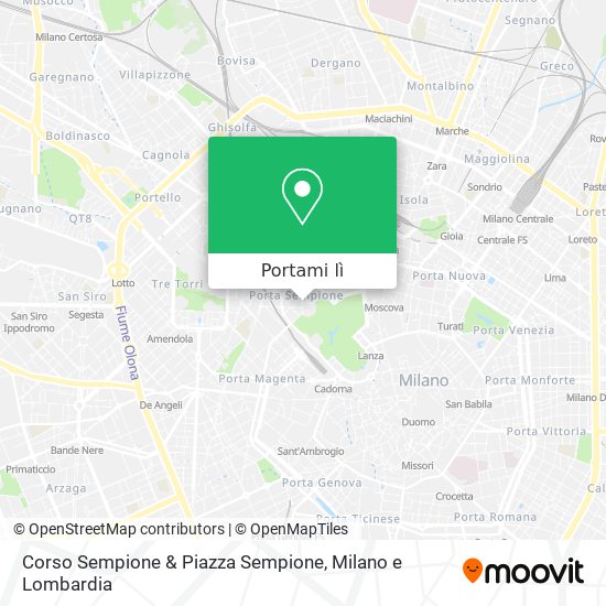 Mappa Corso Sempione & Piazza Sempione