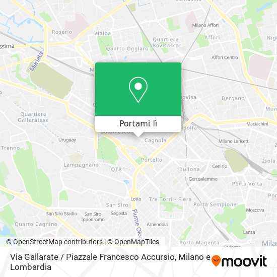 Mappa Via Gallarate / Piazzale Francesco Accursio