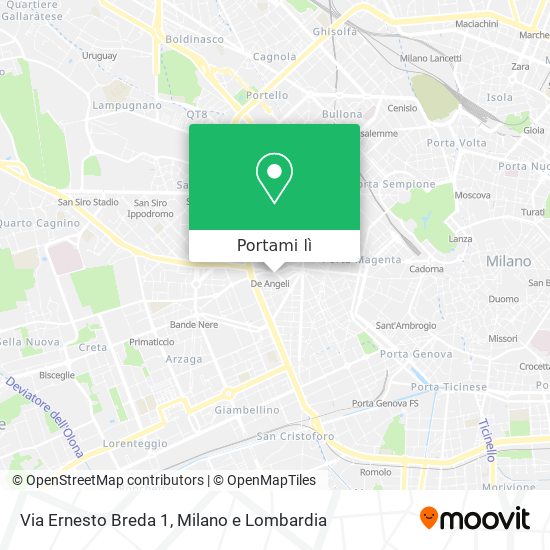 Mappa Via Ernesto Breda 1