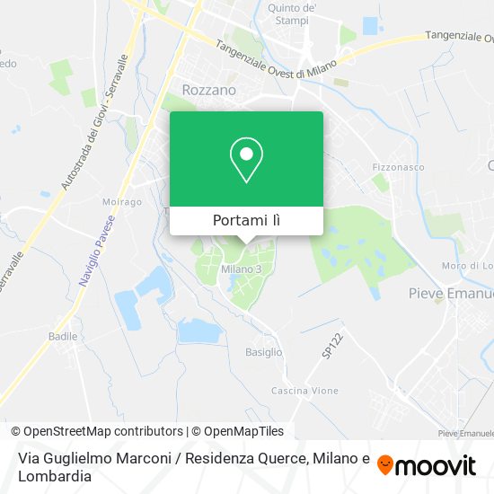 Mappa Via Guglielmo Marconi / Residenza Querce