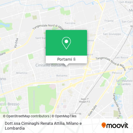 Mappa Dott.ssa Ciminaghi Renata Attilia