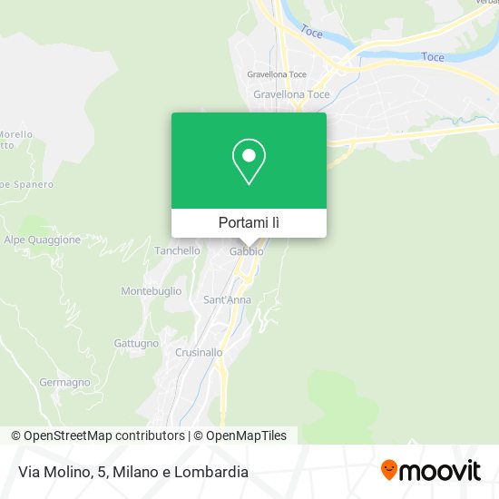 Mappa Via Molino, 5