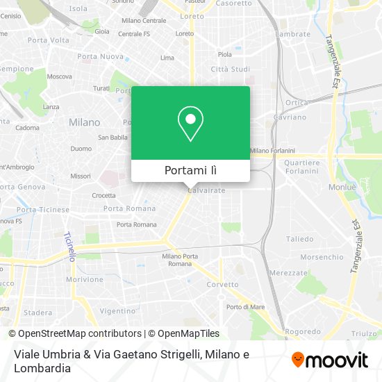 Mappa Viale Umbria & Via Gaetano Strigelli