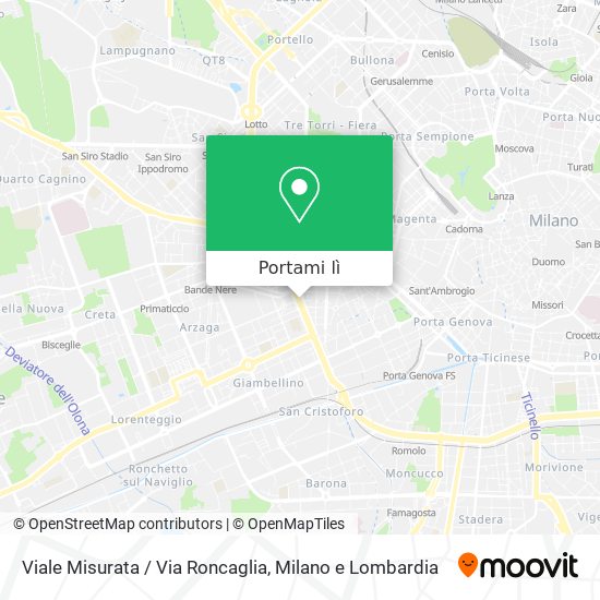 Mappa Viale Misurata / Via Roncaglia