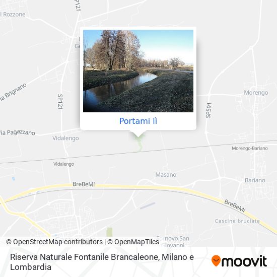 Mappa Riserva Naturale Fontanile Brancaleone