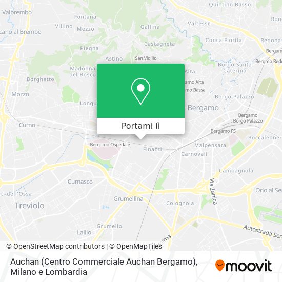 Mappa Auchan (Centro Commerciale Auchan Bergamo)